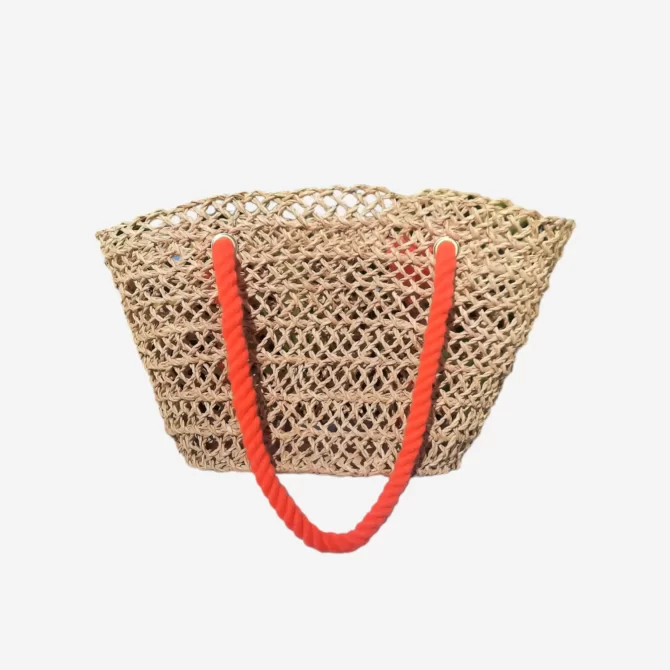 Cabana Chic Straw Bag - Beach Bag - Market Bag