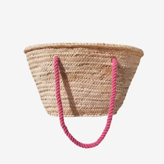 Straw Bag Bachelorette - Pink Lady - Beach Bag - Market Bag